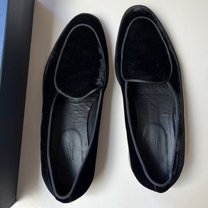 Suitsupply Black Velvet Loafers